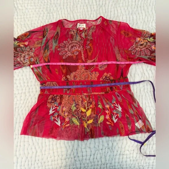 Johnny Was
FEATHER LARK MESH BLOUSE, XL - Picture 8 of 9